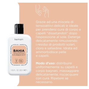 KEMON BAHIA SHAMPOO HAIR & BODY 250 ML 2