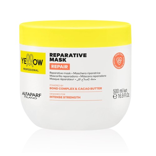 Yellow Professional Reparative Mask 500 ml – Maschera Riparatrice Capelli Danneggiati