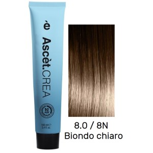 Ascet CREA 10 Minuti 8N Biondo Chiaro Colorazione Capelli Rapida Professionale 100 ml