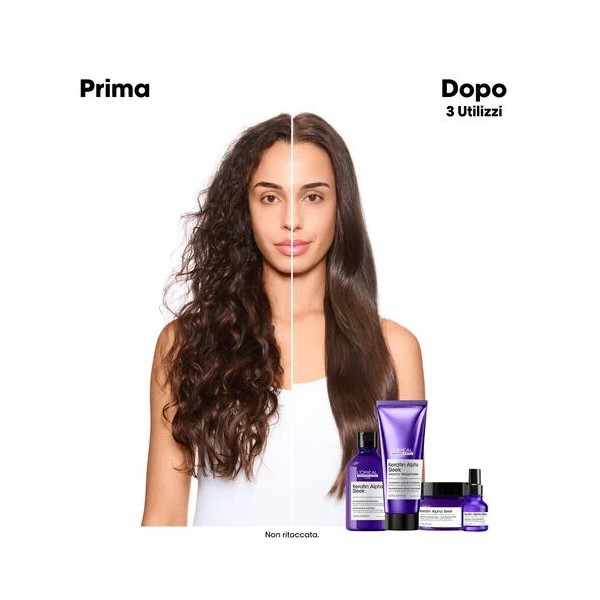 L'Oréal Professionnel Keratin Alpha Sleek Shampoo Senza Solfati Anticrespo 500 ml