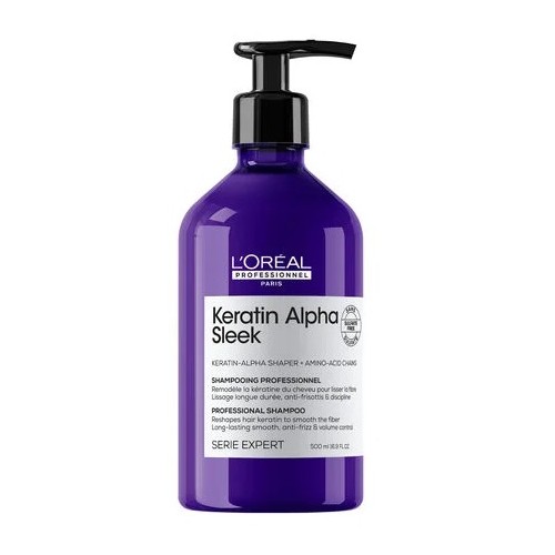 L'Oréal Professionnel Keratin Alpha Sleek Shampoo Senza Solfati Anticrespo 500 ml