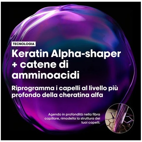 L'Oréal Professionnel Keratin Alpha Sleek Shampoo Senza Solfati Anticrespo 1500 ml