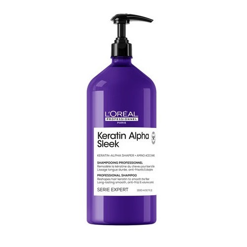 L'Oréal Professionnel Keratin Alpha Sleek Shampoo Senza Solfati Anticrespo 1500 ml