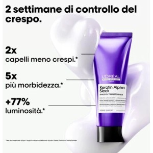 L'Oréal Professionnel Keratin Alpha Sleek Smooth Transformer Anticrespo 200 ml Trattamento Disciplinante 2