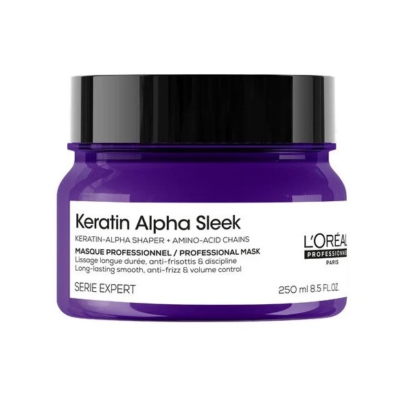L'Oréal Professionnel Keratin Alpha Sleek Maschera Disciplinante Anticrespo 250 ml