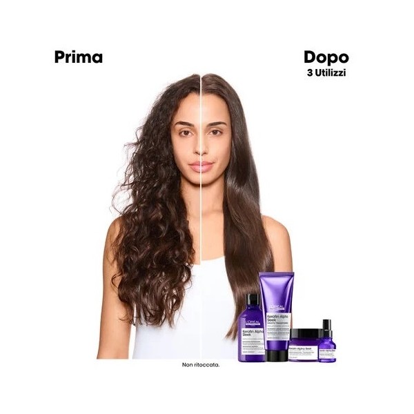 L'Oréal Professionnel Keratin Alpha Sleek Maschera Disciplinante Anticrespo 500 ml