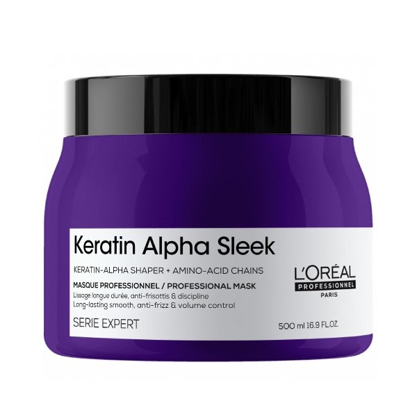 L'Oréal Professionnel Keratin Alpha Sleek Maschera Disciplinante Anticrespo 500 ml