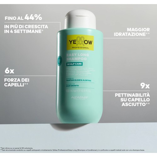 Yellow Professional Easy Long Shampoo 500 ml – Shampoo Acceleratore di Crescita