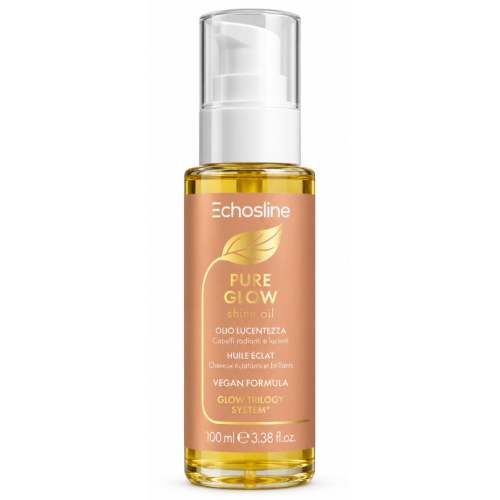 Echosline Pure Glow Shine Oil 100 ml Olio Illuminante per Capelli Spenti e Opachi