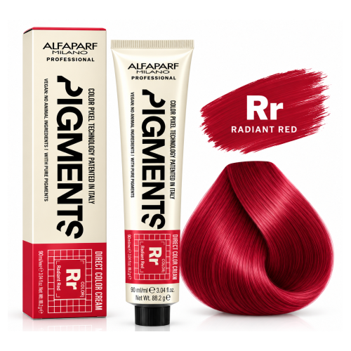 Alfaparf Pigments Radiant Red RR 90 ml – Colorazione Diretta Rosso Intenso