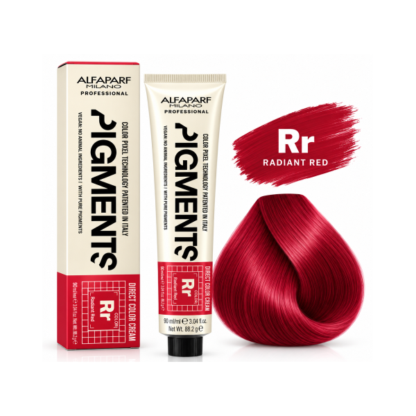 Alfaparf Pigments Radiant Red RR 90 ml – Colorazione Diretta Rosso Intenso