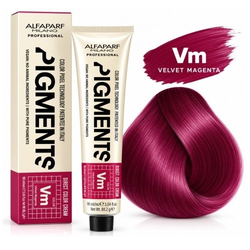 Alfaparf Pigments Velvet Magenta VM 90 ml – Colorazione Diretta Magenta Capelli