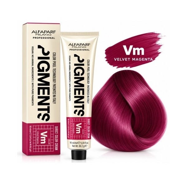 Alfaparf Pigments Velvet Magenta VM 90 ml – Colorazione Diretta Magenta Capelli