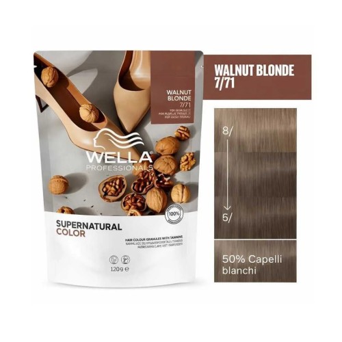 Wella Supernatural Color Walnut Blonde – Colorazione Capelli Biondo Noce