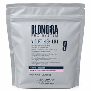 Alfaparf Blondera Pro System Violet High Lift 9 Polvere Decolorante Viola 400 g fino a 9 Toni di Schiaritura