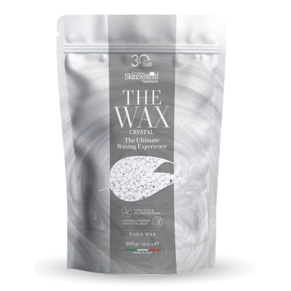 SkinSystem The Wax Crystal 800 g cera brasiliana elastica in perle senza strisce