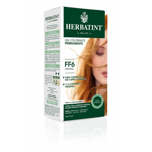 GEL COLORANTE PERMANENTE HERBATINT FF6 Orange (150 ml)